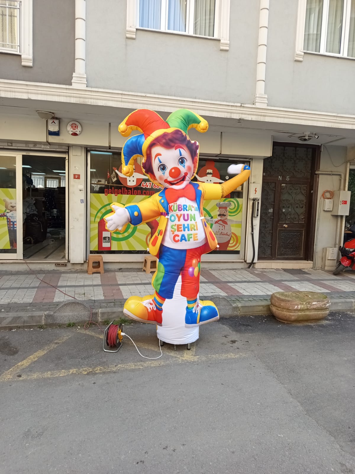 Palyaço Örnek Gel Gel Reklam Balonu