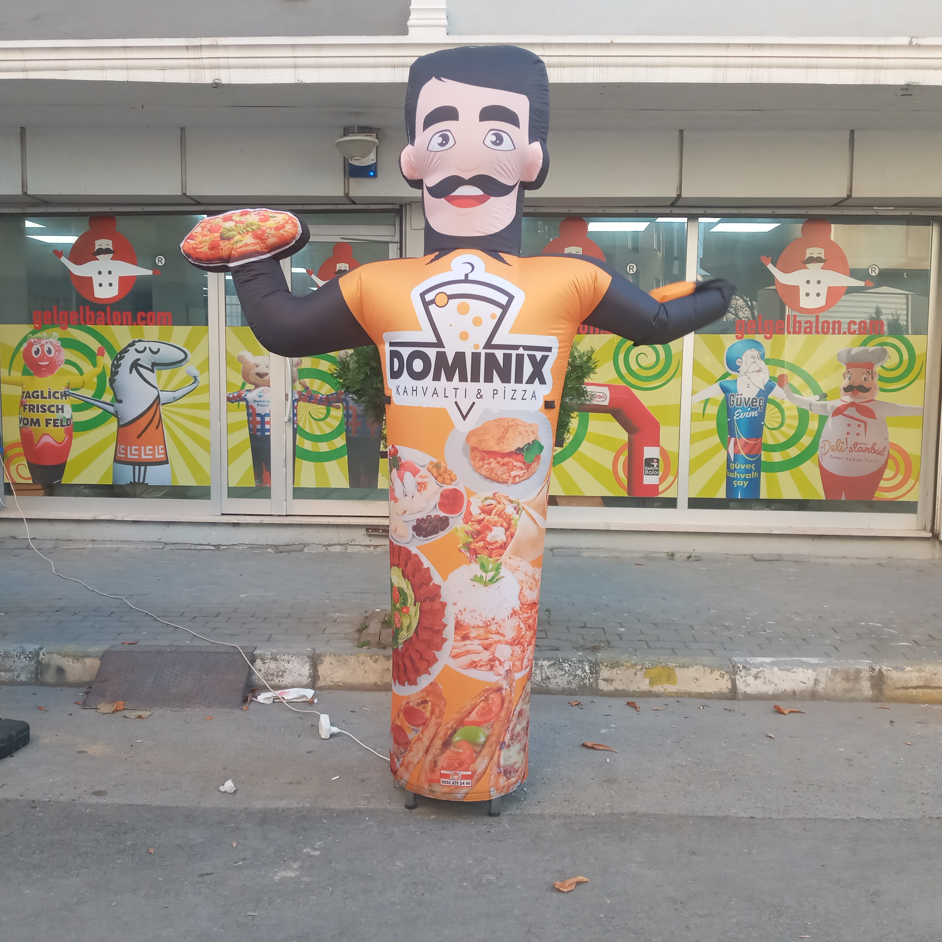 Pizzacı Örnek Gel Gel Reklam Balonu